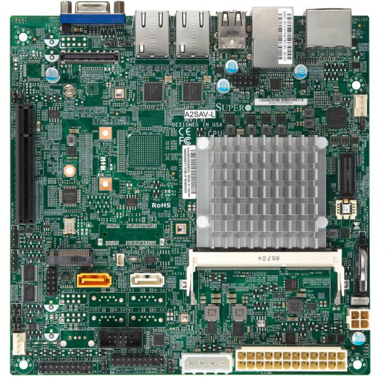 Supermicro A2SAV-L Mini-ITX Motherboard, compatible with A2SAV-L-O, ideal for small form factor builds