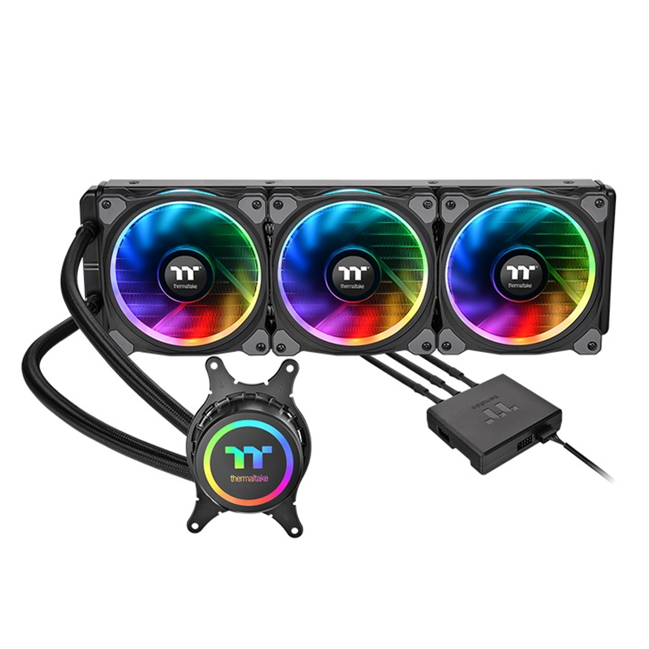 Thermaltake Floe Riing RGB 360 TR4 Edition liquid cooler for motherboard, compatible with TR4 sockets, 360mm radiator