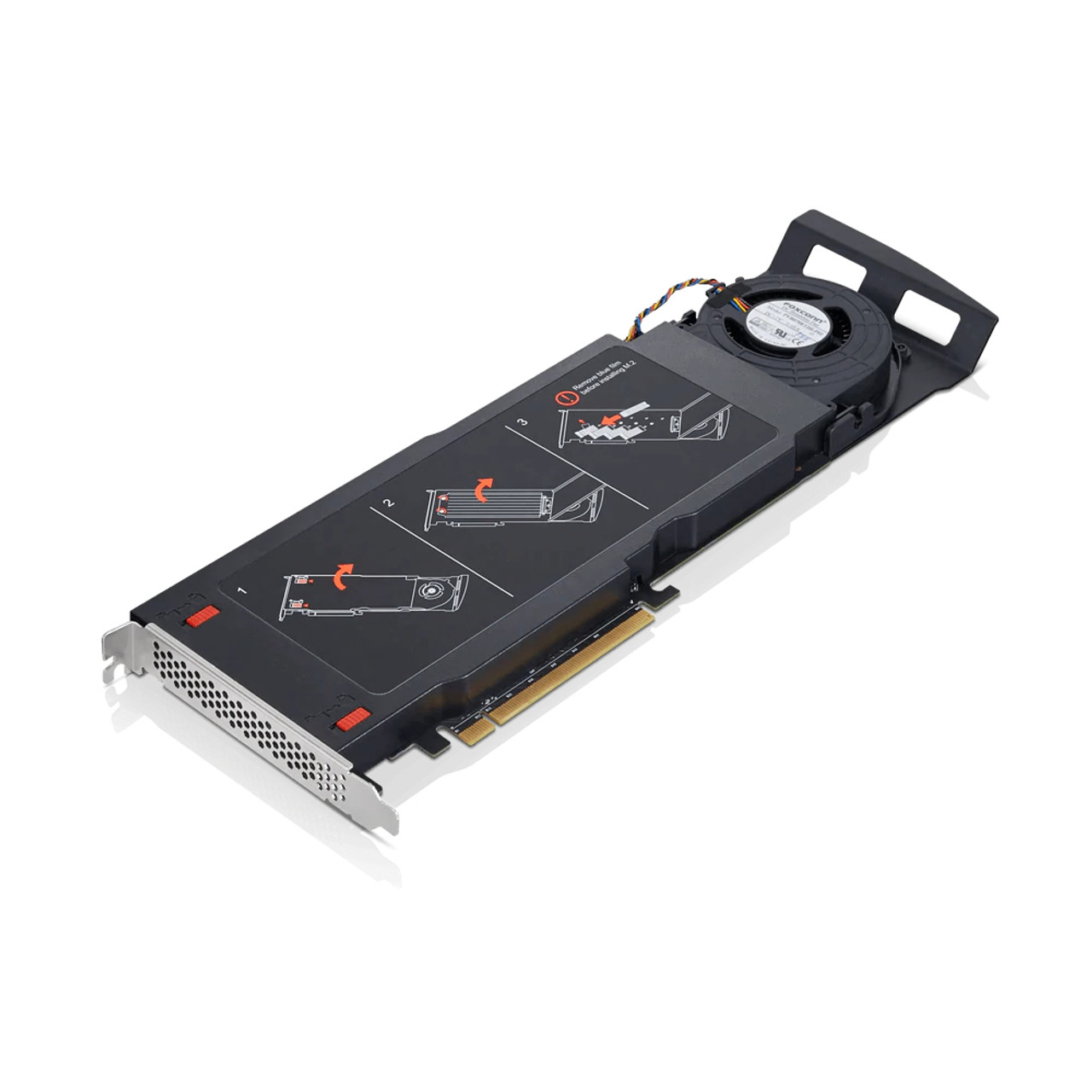 Lenovo ThinkStation Quad AIC M.2 SSD Adapter PCIe Internal - Compatible with ThinkStation servers