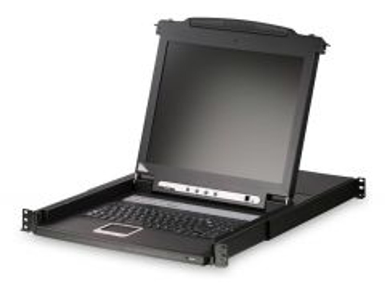 Hp AZ874A TFT7600 G2 Rack-Mount KVM Console with Keyboard and Monitor for server rack integration