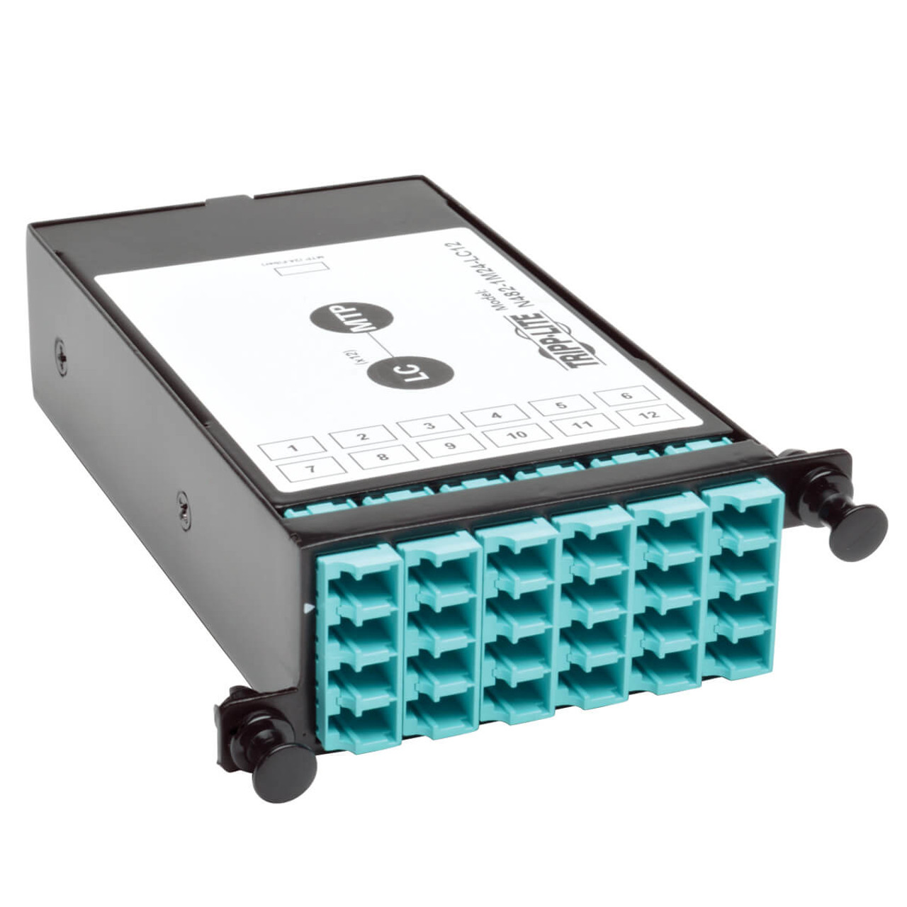 Tripp Lite N482-1M24-LC12 24-Port LC Fiber Patch Panel for Networking Racks