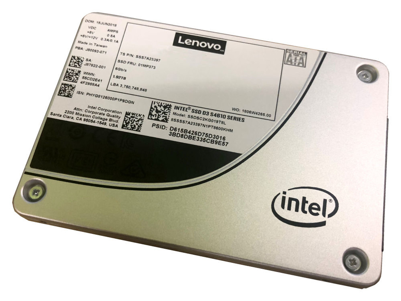 Lenovo 3.5 480GB SATA III Internal Solid State Drive for Servers