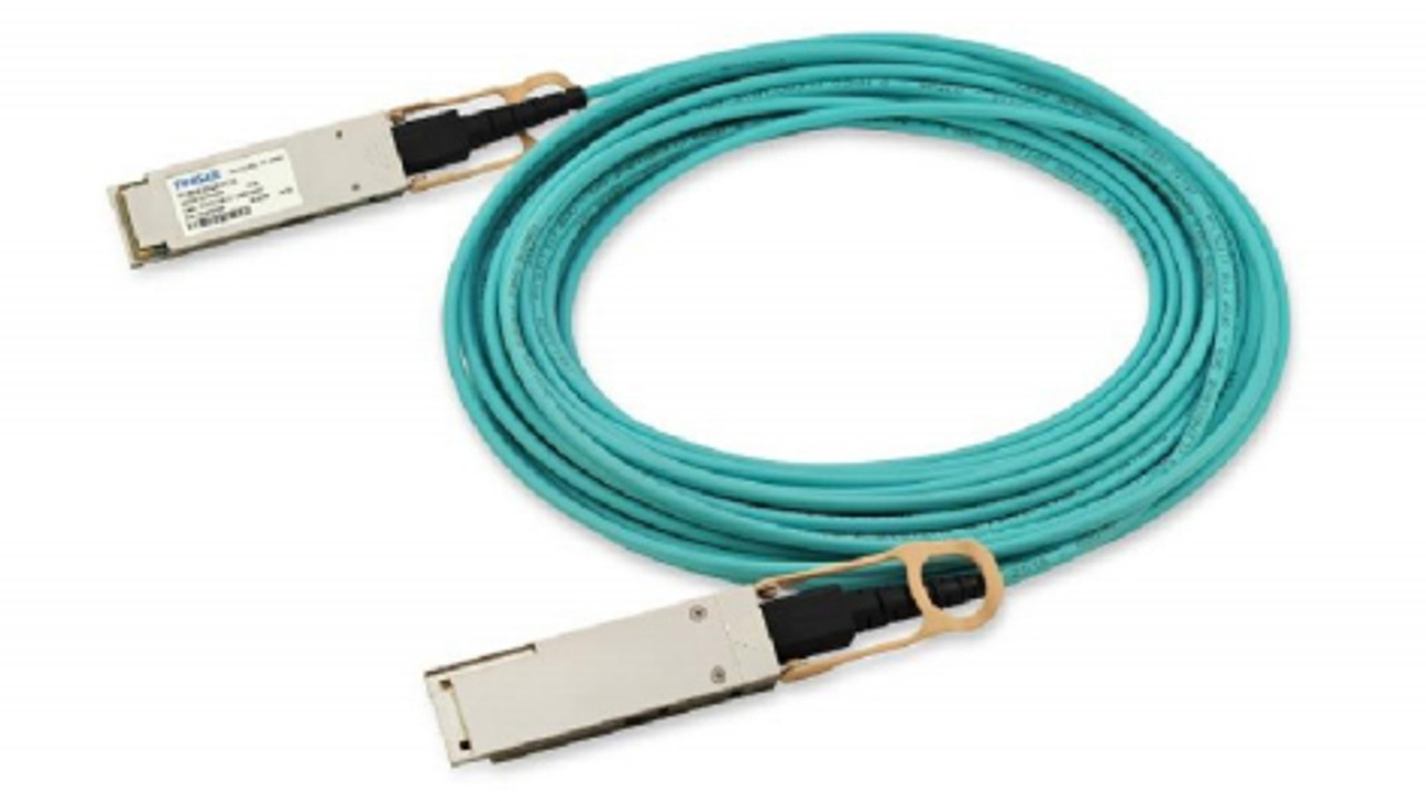 Finisar FCBN425QE2C03 fiber optic cable 118.1 QSFP28 Turquoise for high-speed data transfer