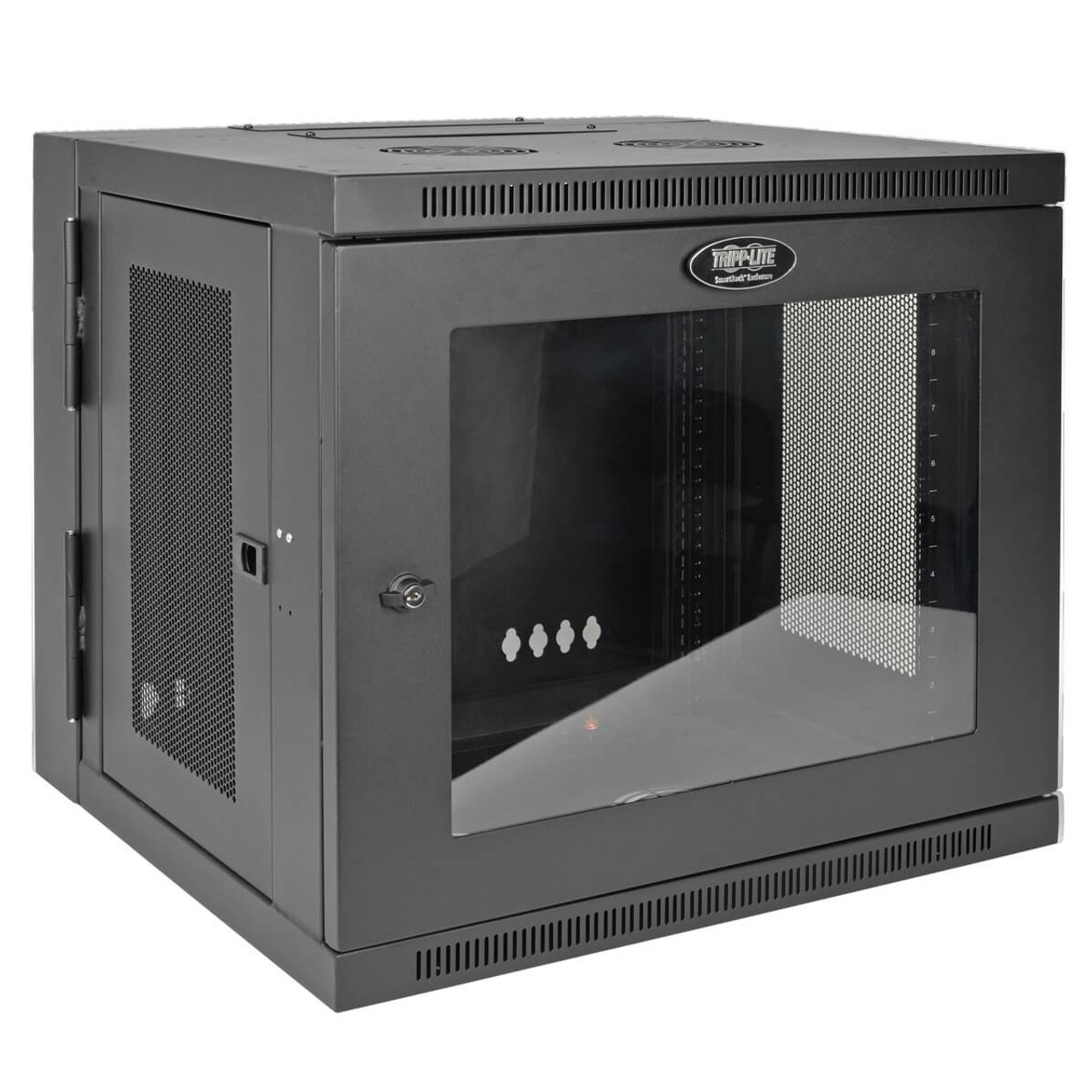 Tripp Lite SRW10USG 10U Wall Mounted Rack Cabinet in Black - Compatible with Server Racks