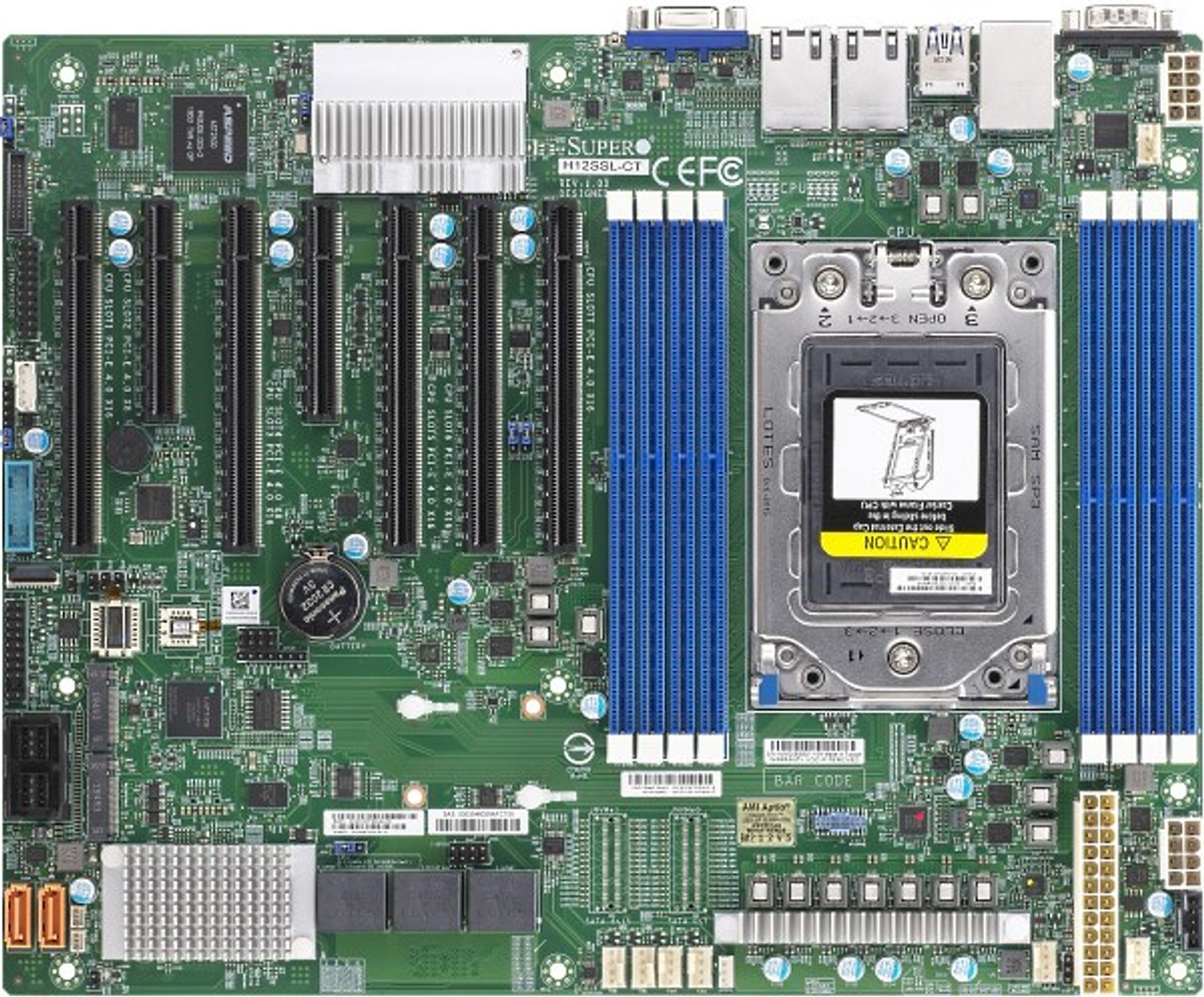 Supermicro MBD-H12SSL-CT-O ATX Motherboard for Socket SP3 Servers