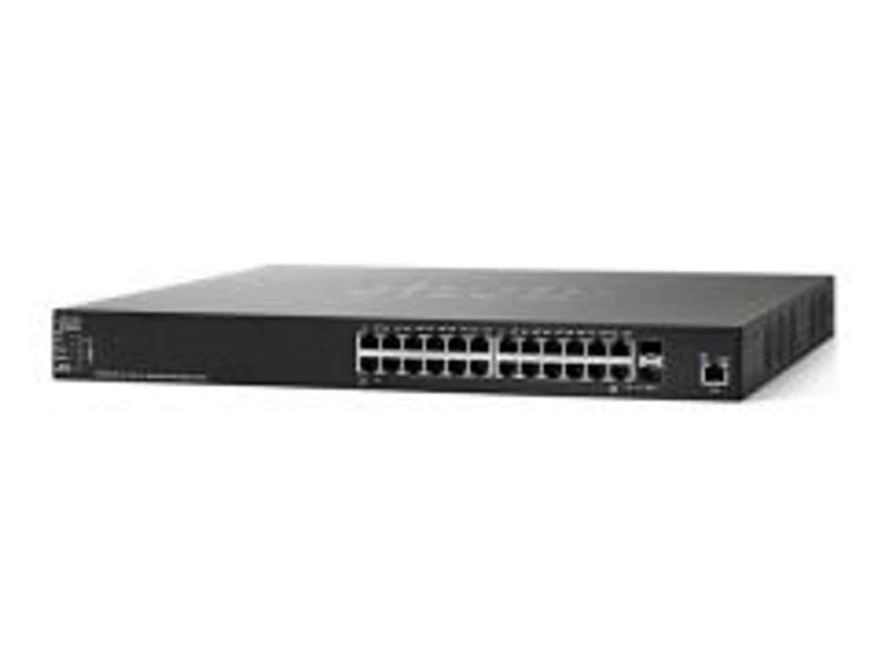 CISCO SG350X-24MP-K9 24-Port PoE+ Managed Switch for Rack-Mountable Servers