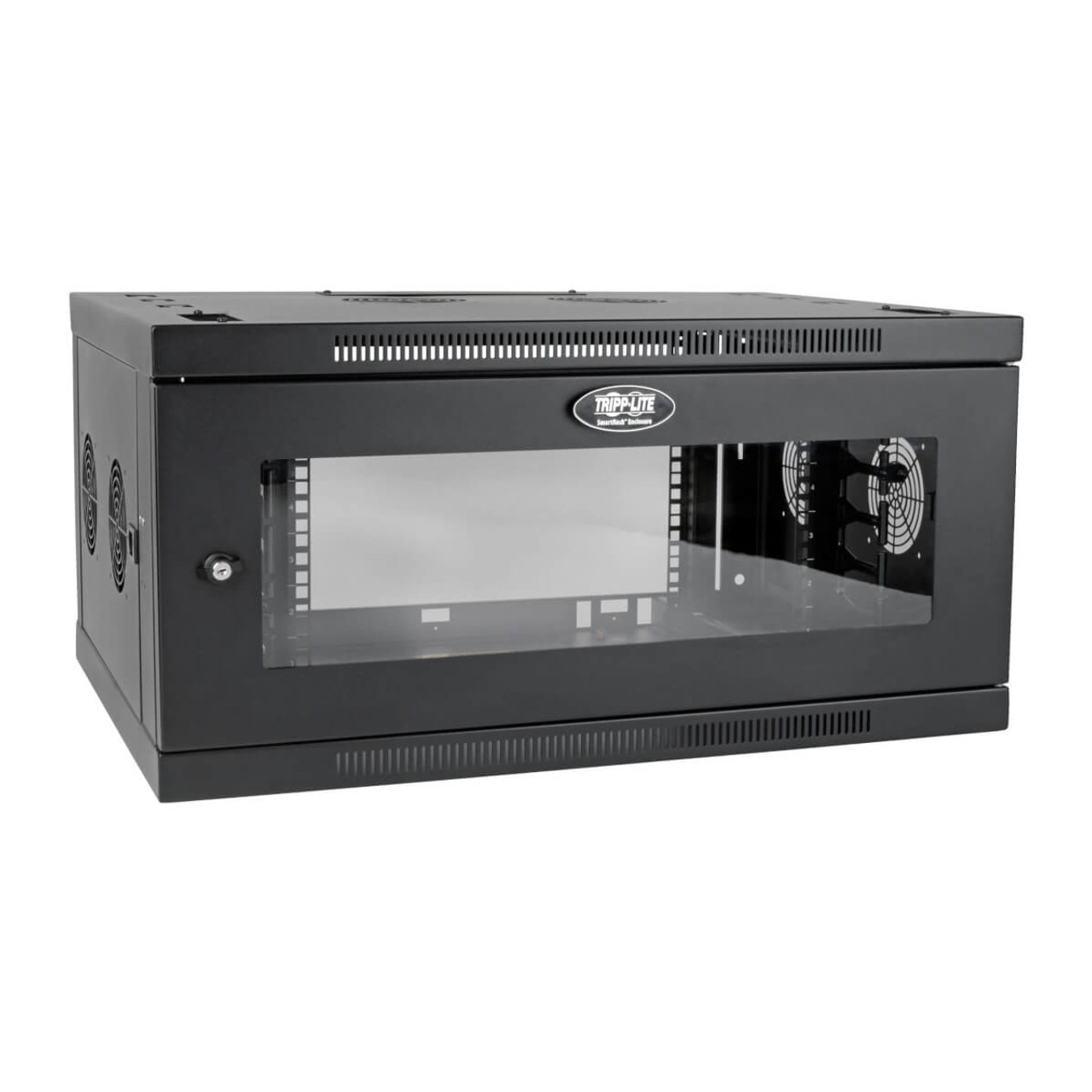Tripp Lite SRW6UDPGVRT 6U Wall Mounted Rack Cabinet in Black - Compatible with Server Racks