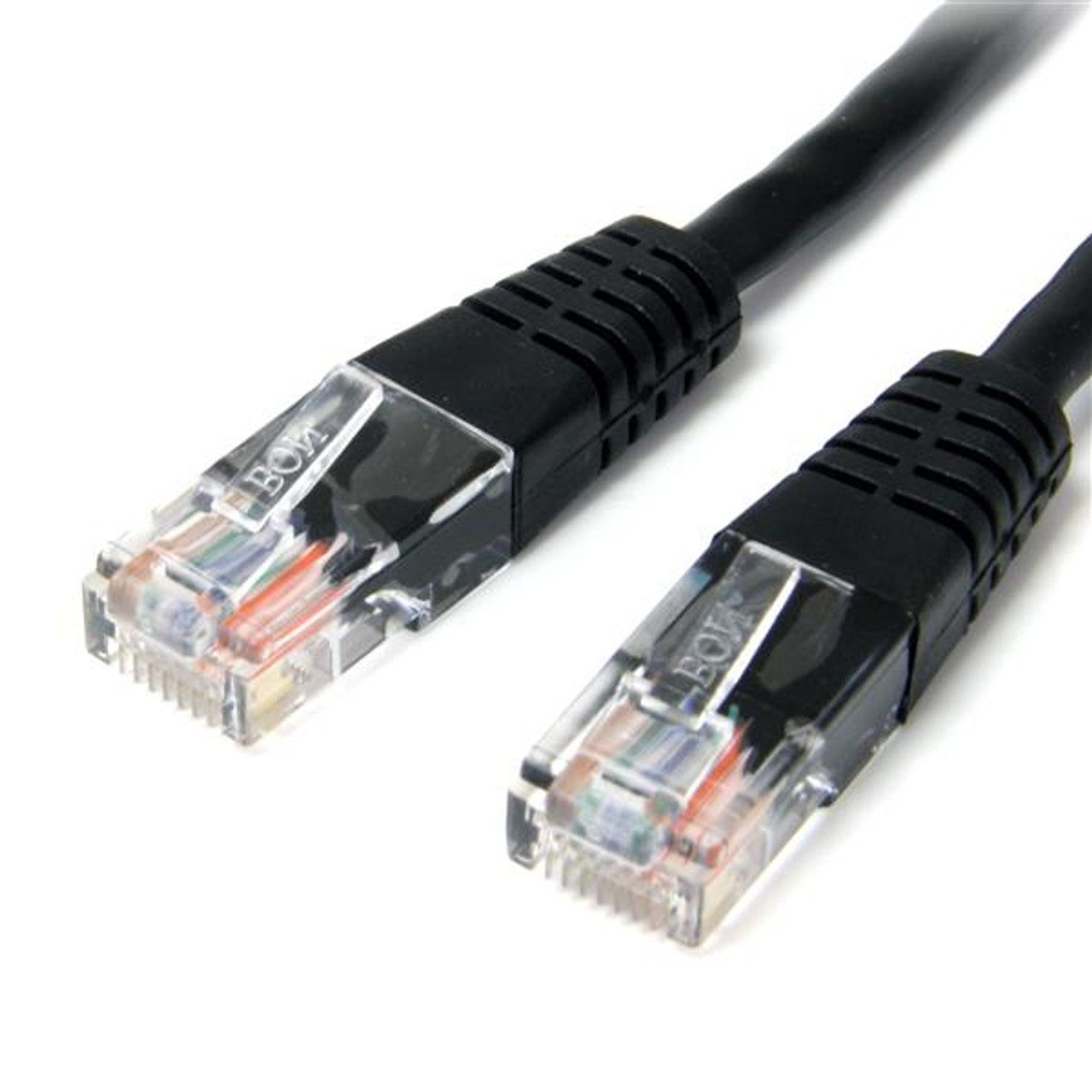 StarTech.com 50 ft Black Molded Category 5e UTP Patch Cable for Networking - M45PATCH50BK