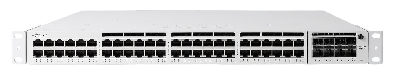Cisco Meraki MS390-48P-HW 48-Port L3 PoE+ Switch for ProLiant DL360p Gen8 Servers