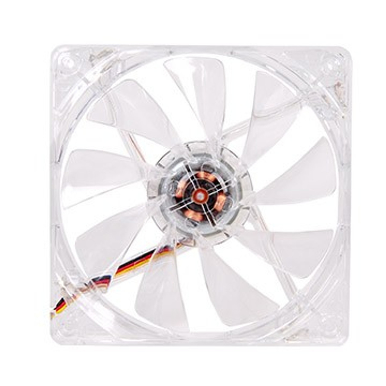 Thermaltake Pure 12 LED Blue Computer Case Fan 4.72 (12 cm) Transparent - Compatible with Computer Cases
