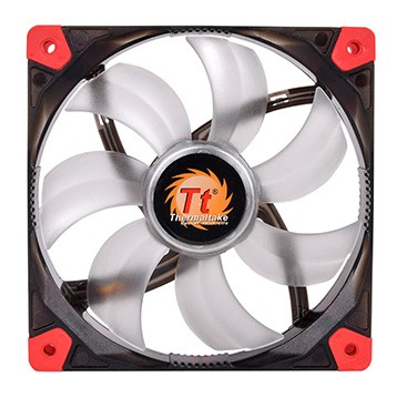 Thermaltake Luna 12 LED Blue Fan for Computer Case - 4.72 (12cm) Black, Translucent - Compatible with CL-F009-PL12BU-A
