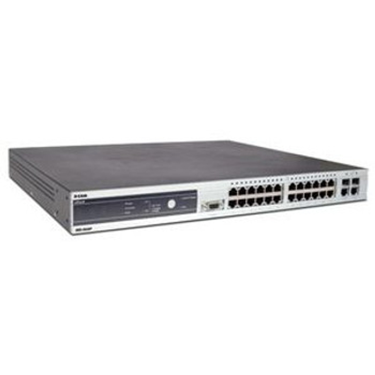 D-Link XStack Managed 24-Port 10/100 Stackable L3 PoE Switch with 4 Gbit Ports, TAA Compliant