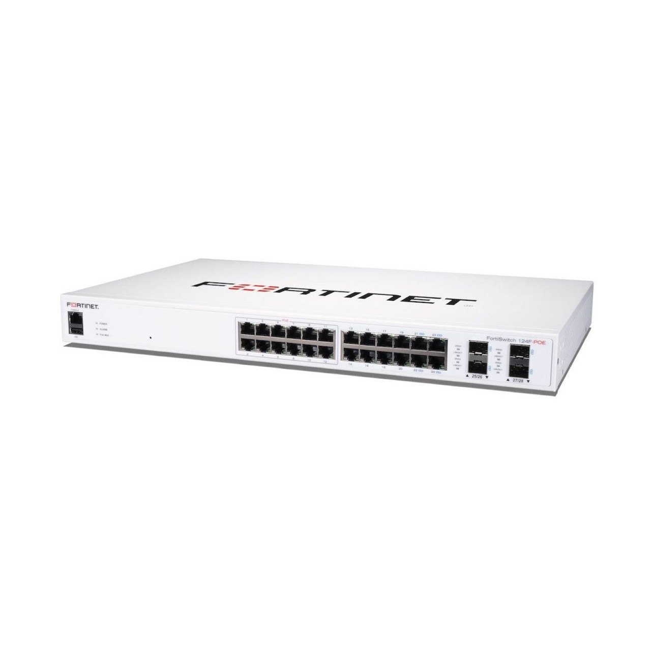 Fortinet FS-124F-POE Managed Switch 24 x 10/100/1000 (PoE+) - ideal for network management in office settings