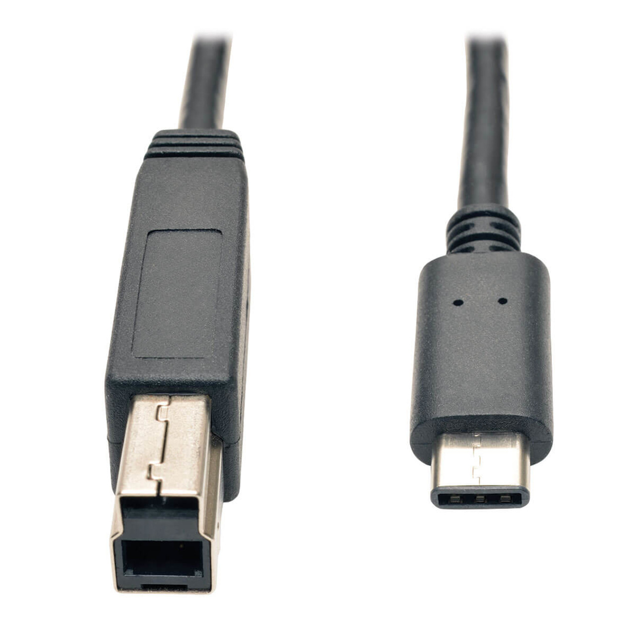 Tripp Lite U422-003-G2 USB Cable 35.4 USB 3.2 Gen 2 USB C USB B Black - Compatible with USB 3.1 Gen 2 devices