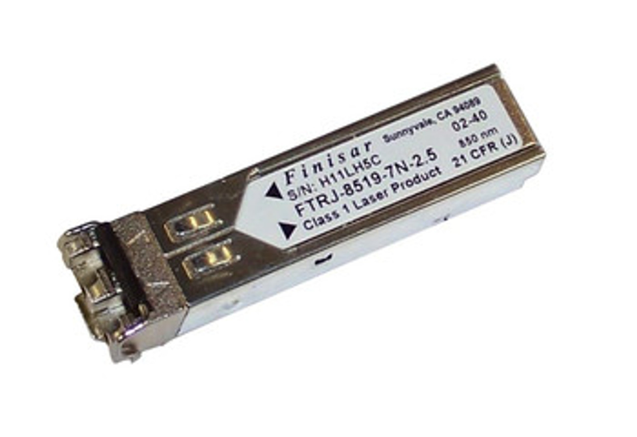Finisar FTRJ-8519-7N-2.5 SFP Transceiver Module for 1000Base-Sx Multi-Mode Fiber, 550M, 850Nm, LC Connector, Duplex.