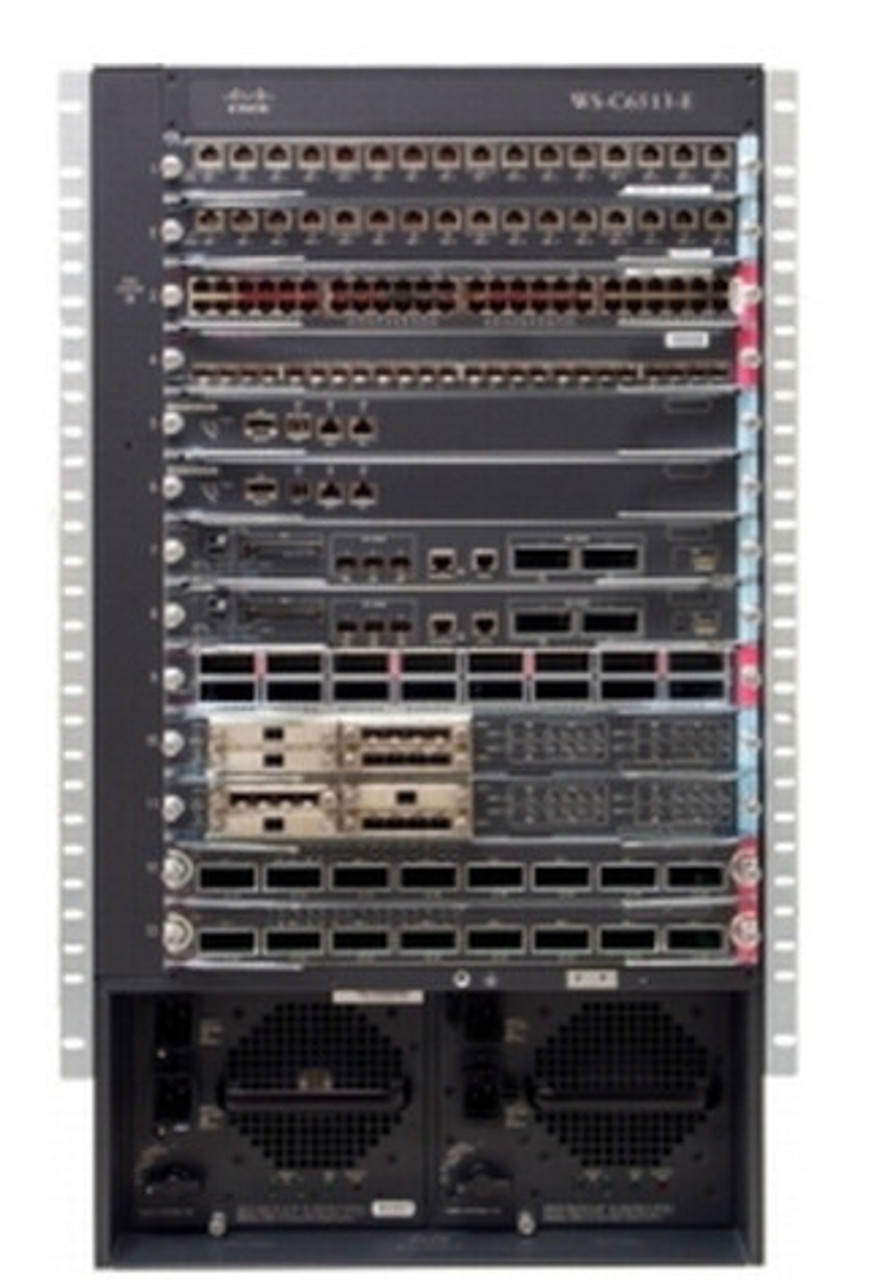 Cisco Enh C6513 13-Slot Chassis for 19 Rack, Power Supply Not Included, Compatible with Ws-C6513-E= Servers