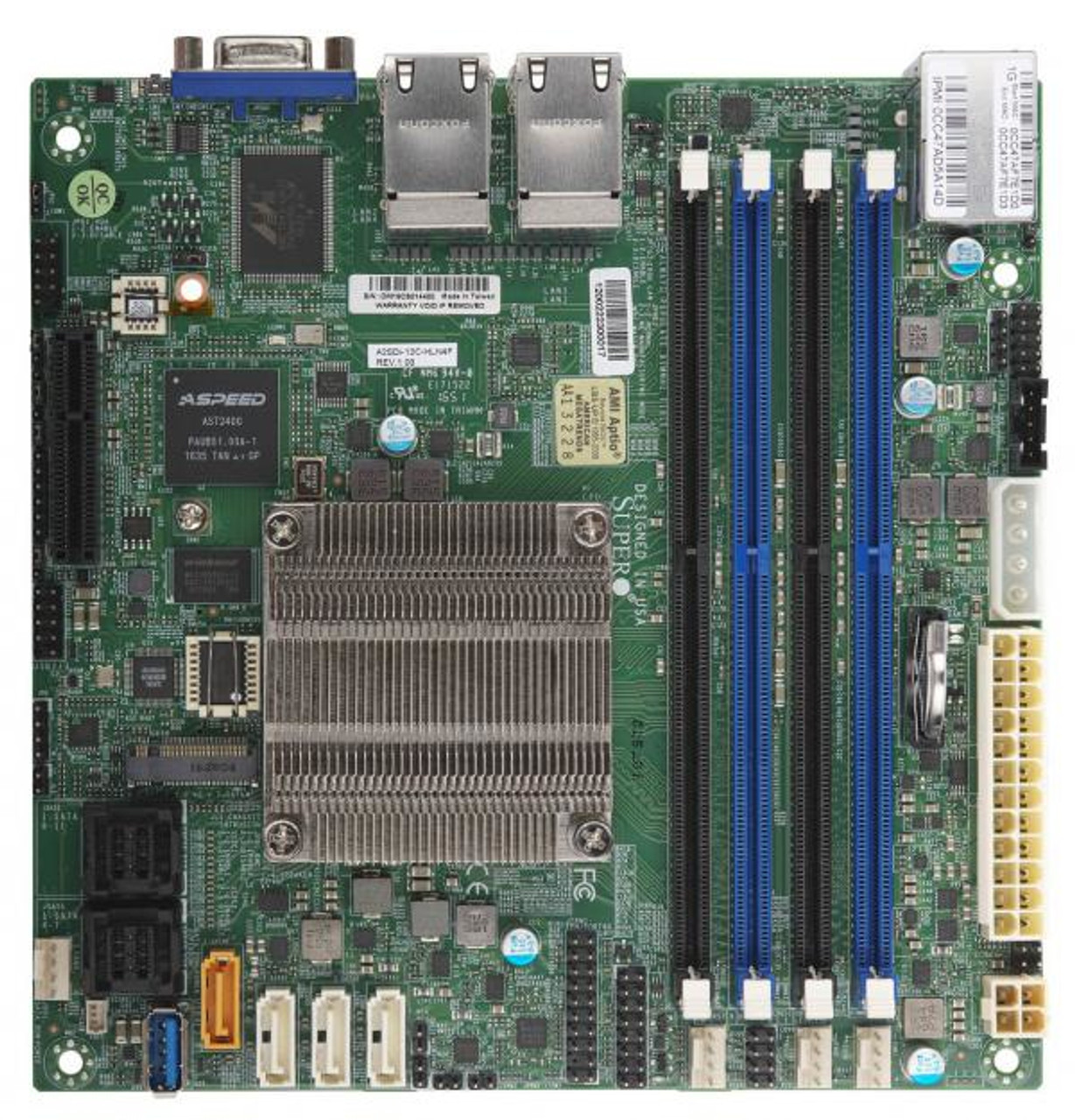 Supermicro A2SDi-12C-HLN4F Mini ITX Motherboard compatible with servers