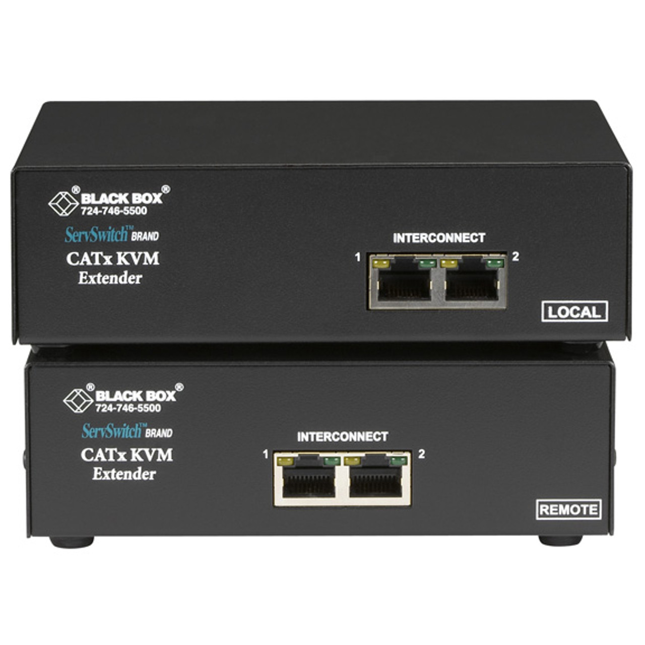 Black Box ACU6222A ServSwitch - Dual-Head DVI USB KVM Extender - Compatible with ProLiant DL360p Gen8 Servers