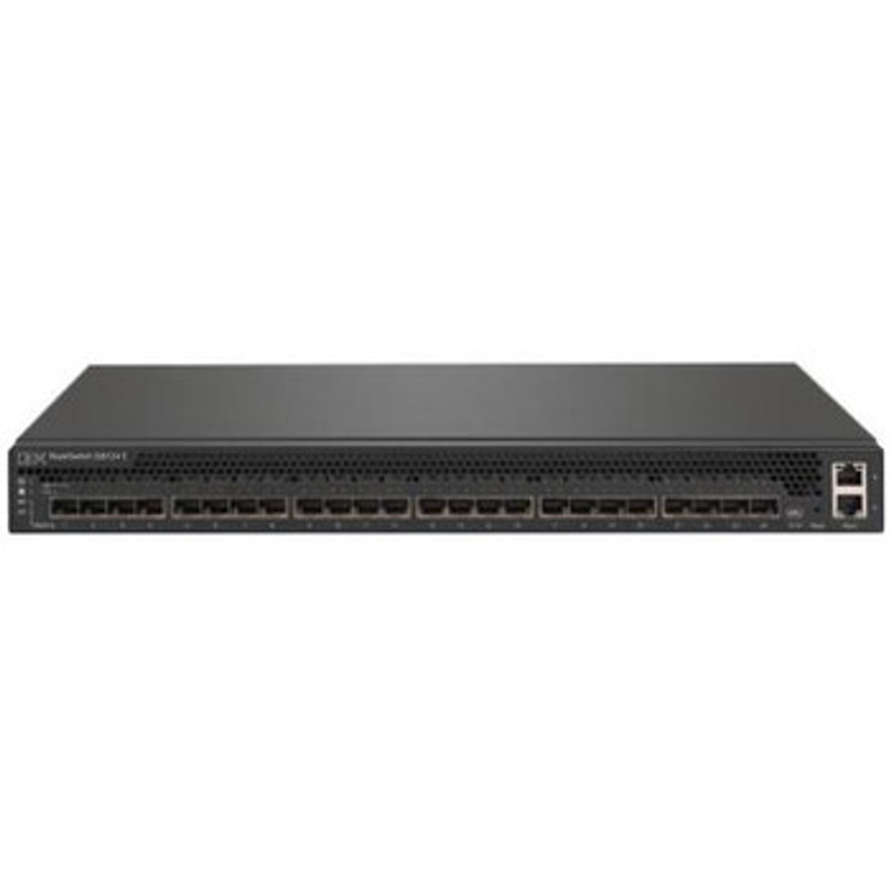 Lenovo 24-Port Rackswitch G8124E 10 Gigabit Ethernet Switch 1U Rackmount Rear-To-Front