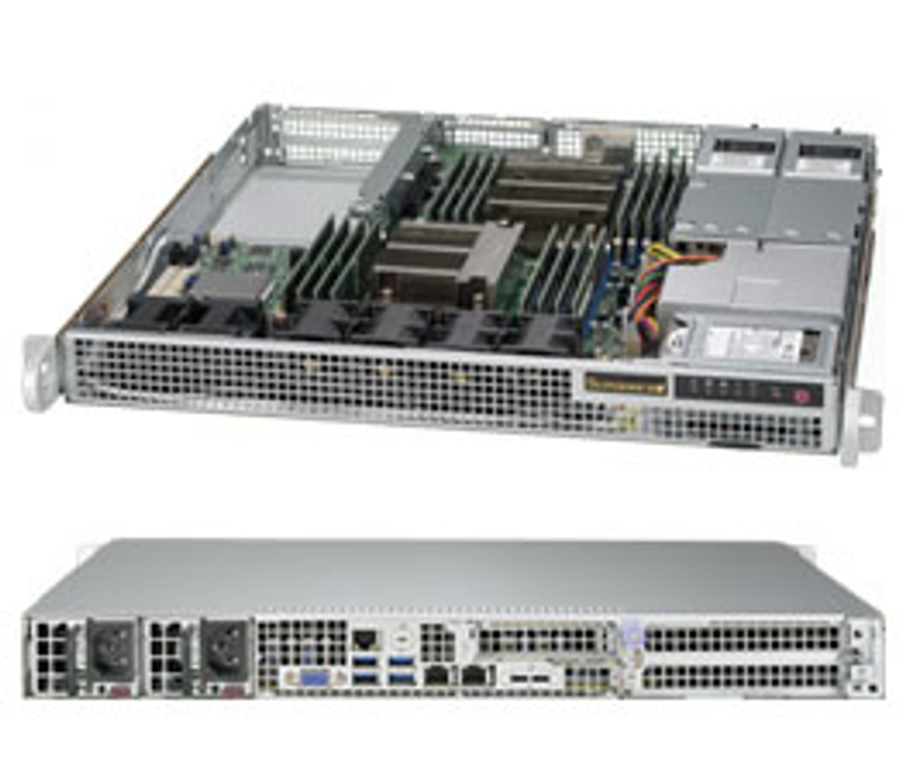 Supermicro 1028R-WMRT Rack Server 1U Gray - Intel® C612 LGA 2011 - Compatible with ProLiant DL360p Gen8 servers