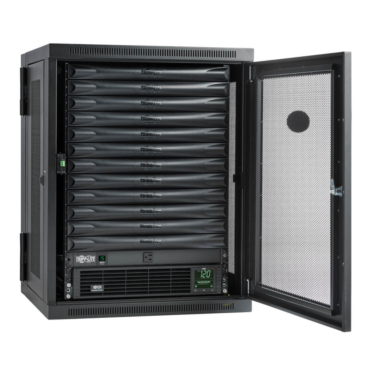 Tripp Lite 15U Wall Mounted Black Rack Cabinet for MDK1W12UPX00000 Servers