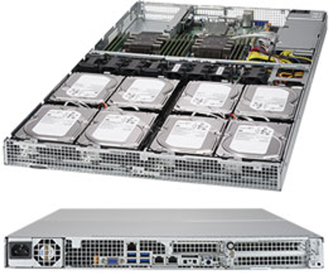 Supermicro SuperServer 6019P-WT8 Intel C621 1U Rack Server - Black, compatible with LGA 3647 CPUs