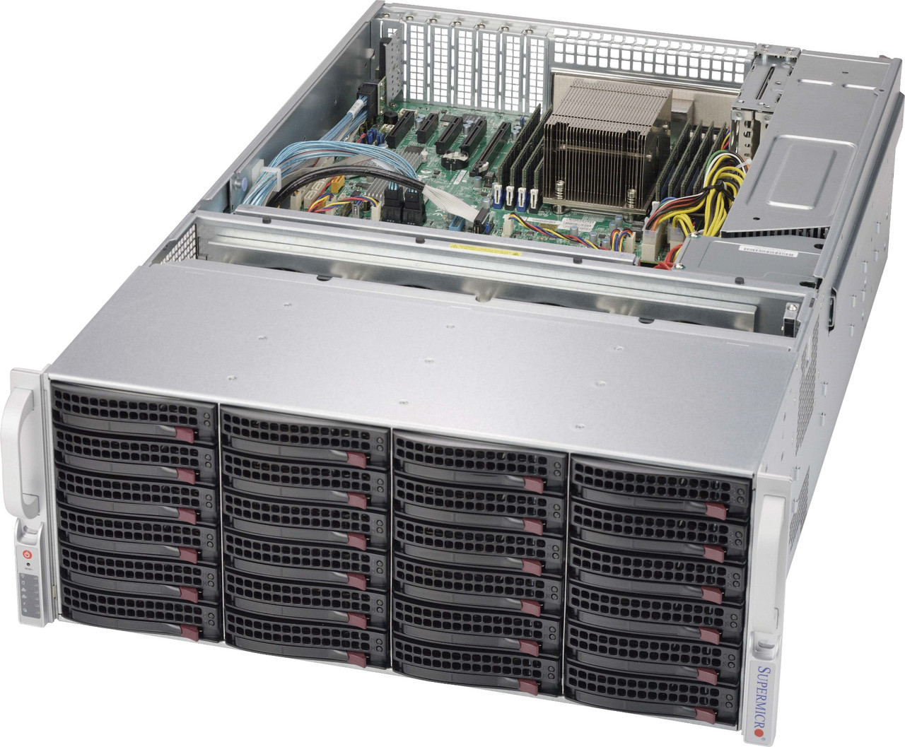 Supermicro SuperChassis 847BE1C-R1K28LPB Rack Black Stainless Steel 1280W compatible with server racks