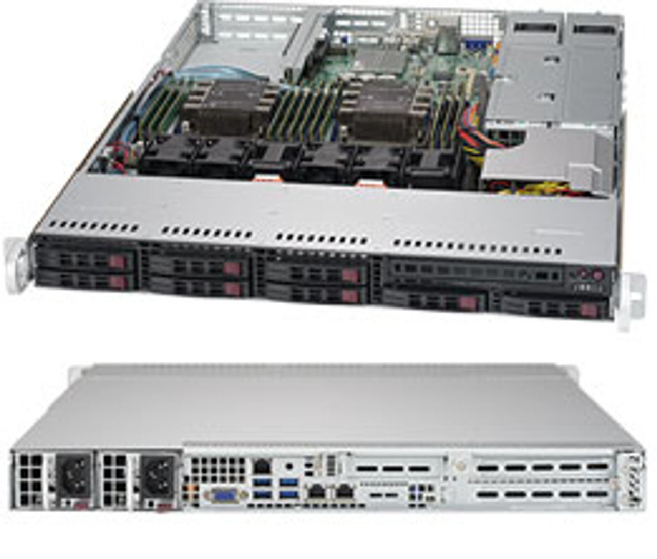 Supermicro SuperServer 1029P-WTR Intel C621 1U Rack Server Black - Compatible with LGA 3647 CPUs