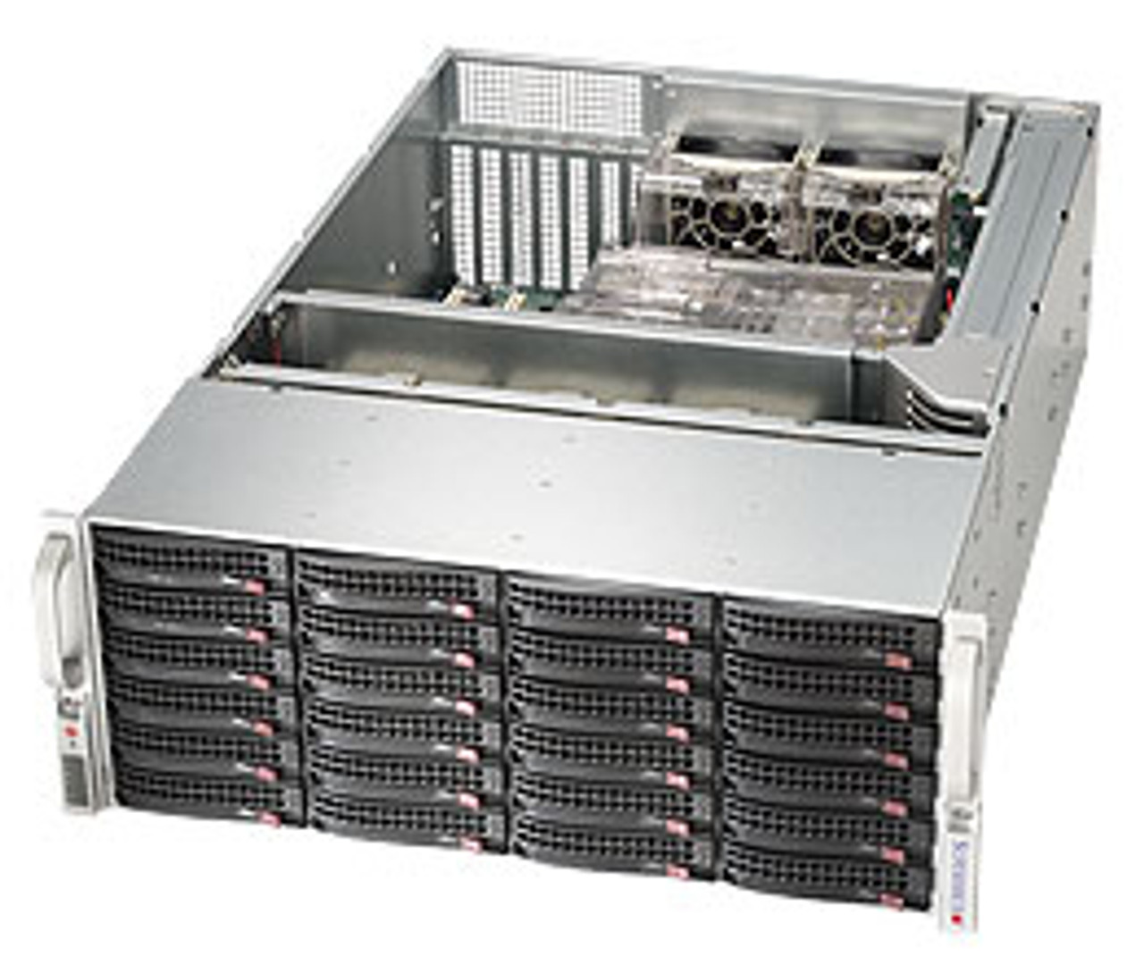 Supermicro CSE-846BE16-R1K28B Black Rack Computer Case 1280W - Compatible with server racks