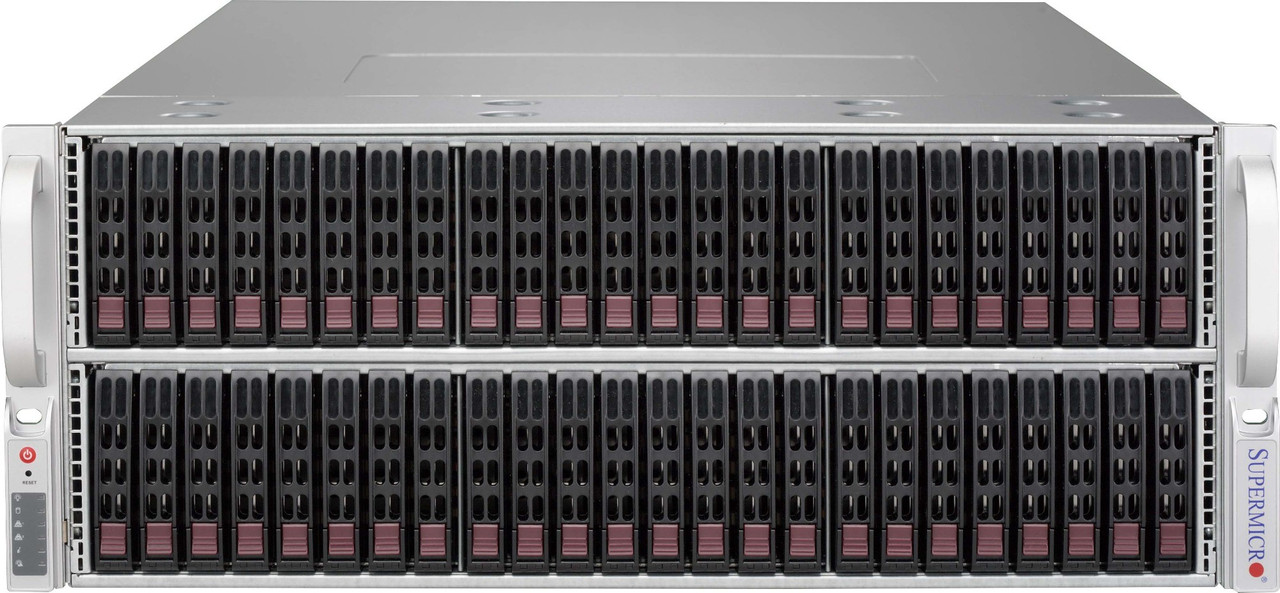Supermicro CSE-417BE1C-R1K28LPB Rack Black 1280W server chassis mounted in a server rack