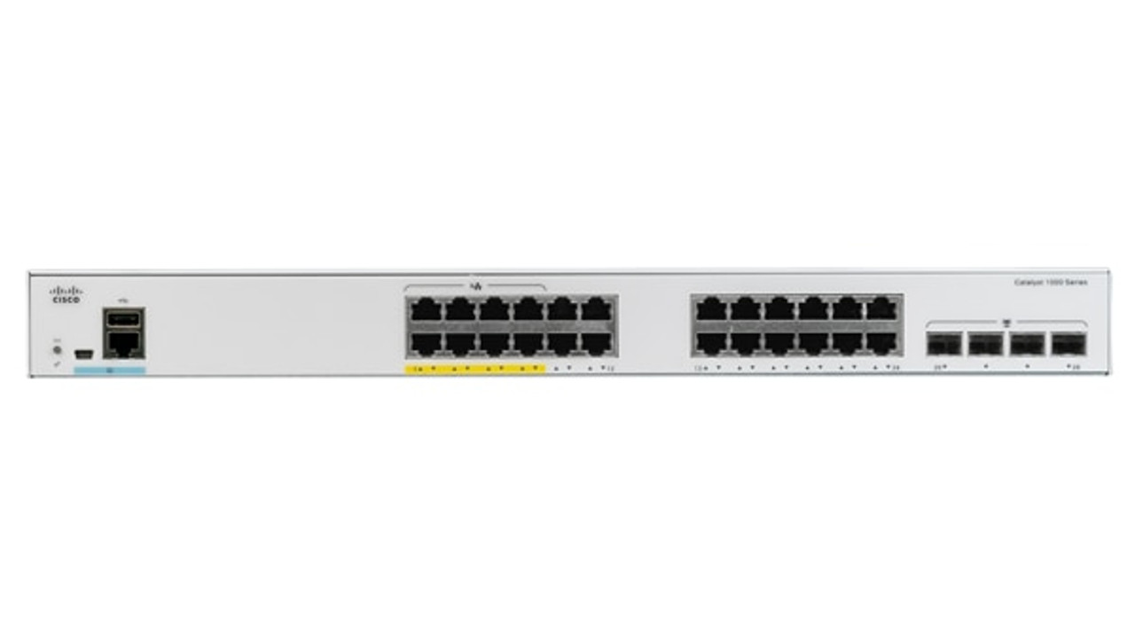 Cisco Catalyst 1000 24Port Gigabit PoE Switch with 4 SFP Ports - Compatible with ProLiant DL360p Gen8 Servers