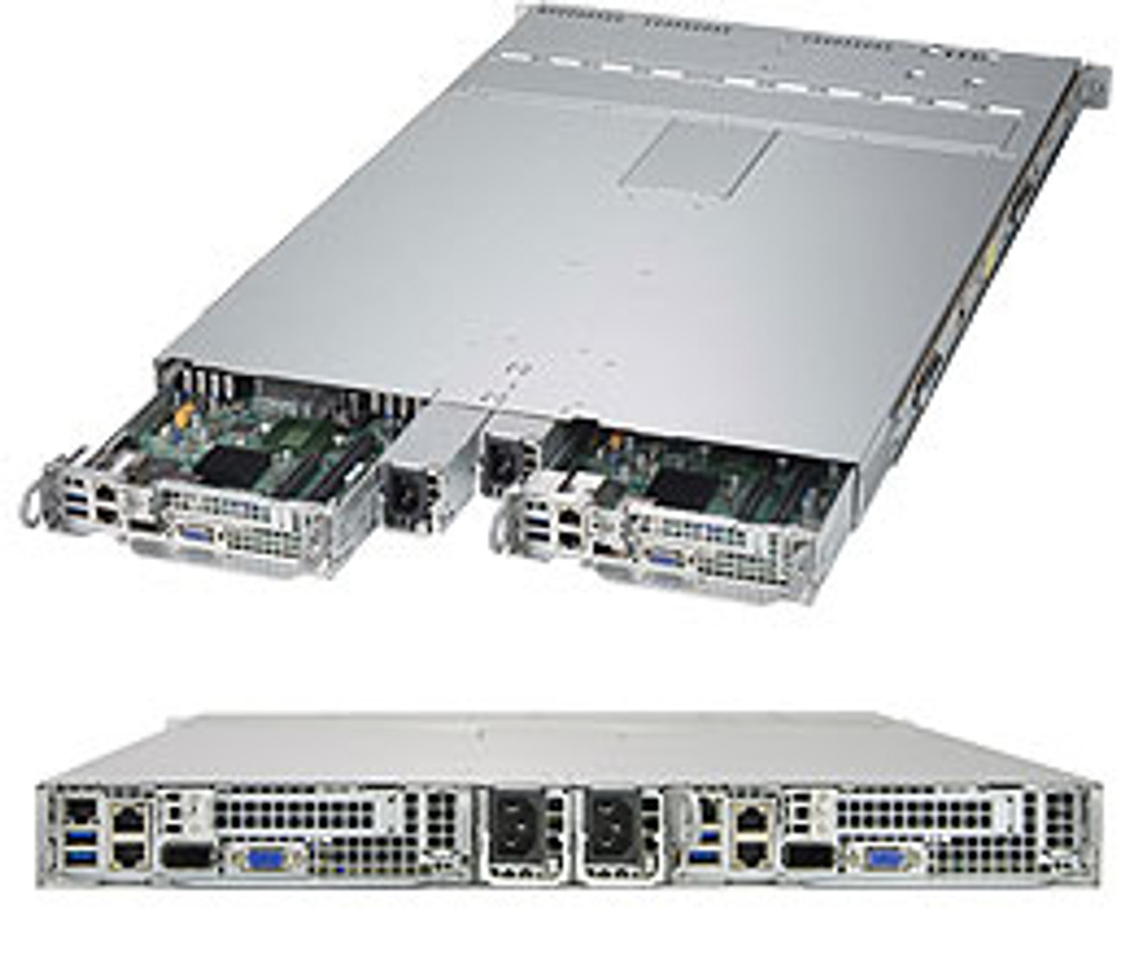 Supermicro SYS-1028TP-DC1R 1U Rack Server Black Intel® C612 LGA 2011 - Compatible with server racks