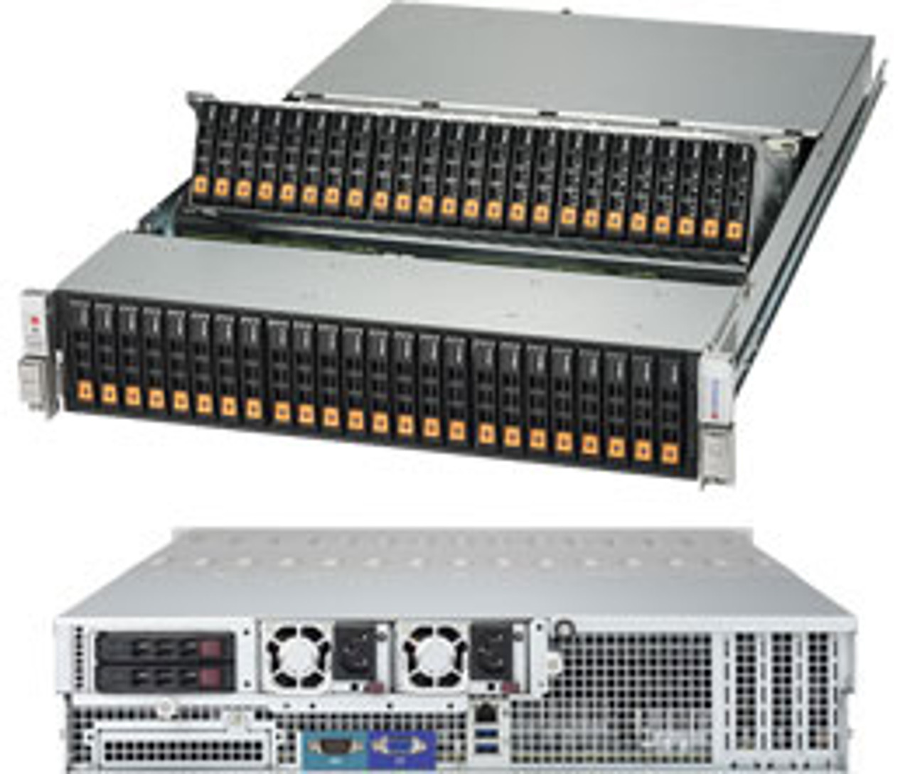 Supermicro SSG-2028R-NR48N Rack Server Black Intel® C612 LGA 2011 2U - Compatible with ProLiant DL360p Gen8 servers