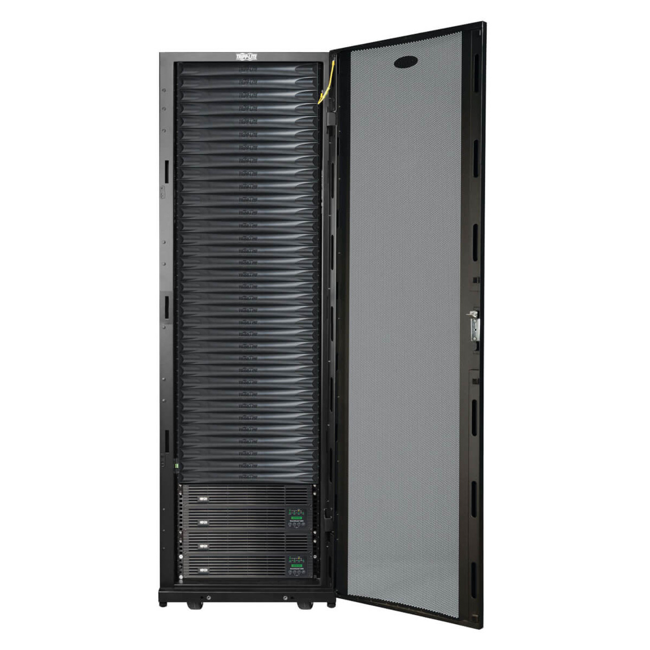 Tripp Lite MDA3F34UPX00000 42U Freestanding Black Rack Cabinet for Servers