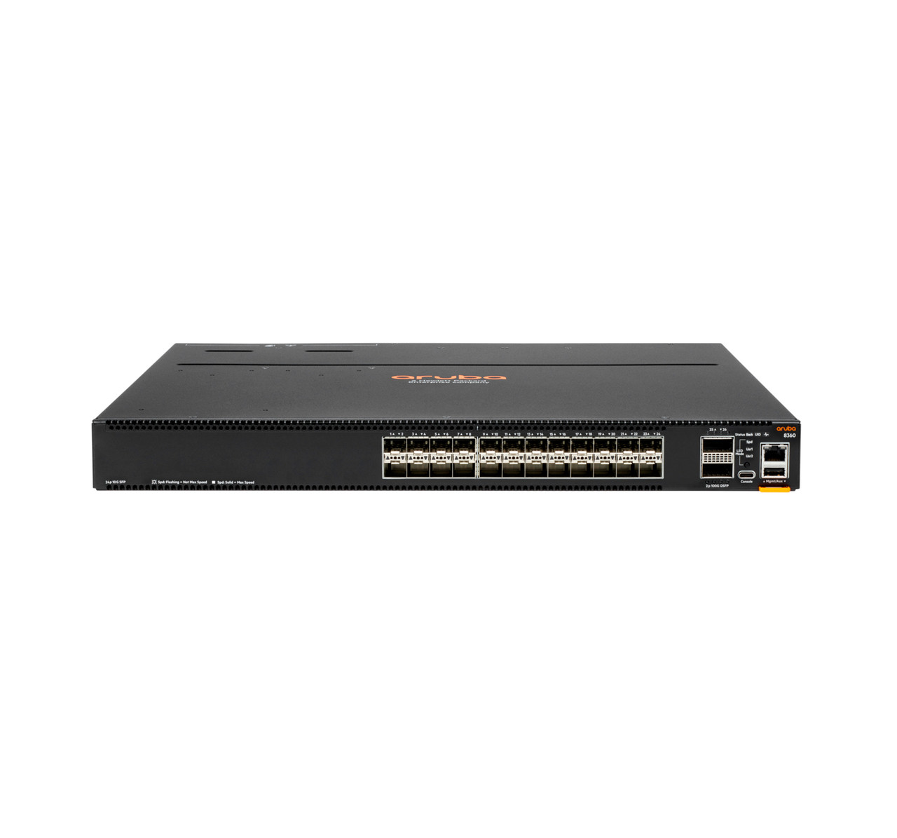 HPE Aruba 8360-24XF2C Managed L3 1U Black Switch for Data Centers