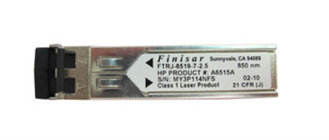 FINISAR FTRJ-8519-7-2.5 1000Base-Sx SFP Transceiver Module for Multi-Mode Fiber, 550M Range, 850Nm, Duplex LC Connector