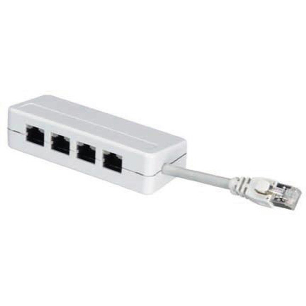 Black Box FM820-R2 network splitter in white, compatible with various network setups