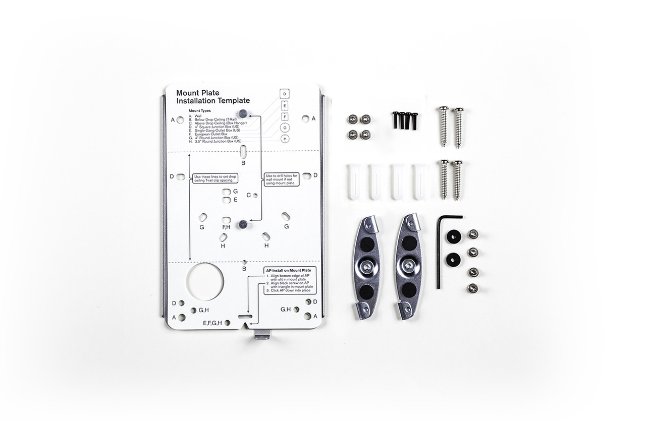 Cisco Meraki Mounting Kit for MR12/MR16, wall mount bracket, compatible with Meraki MR12 and MR16 access points