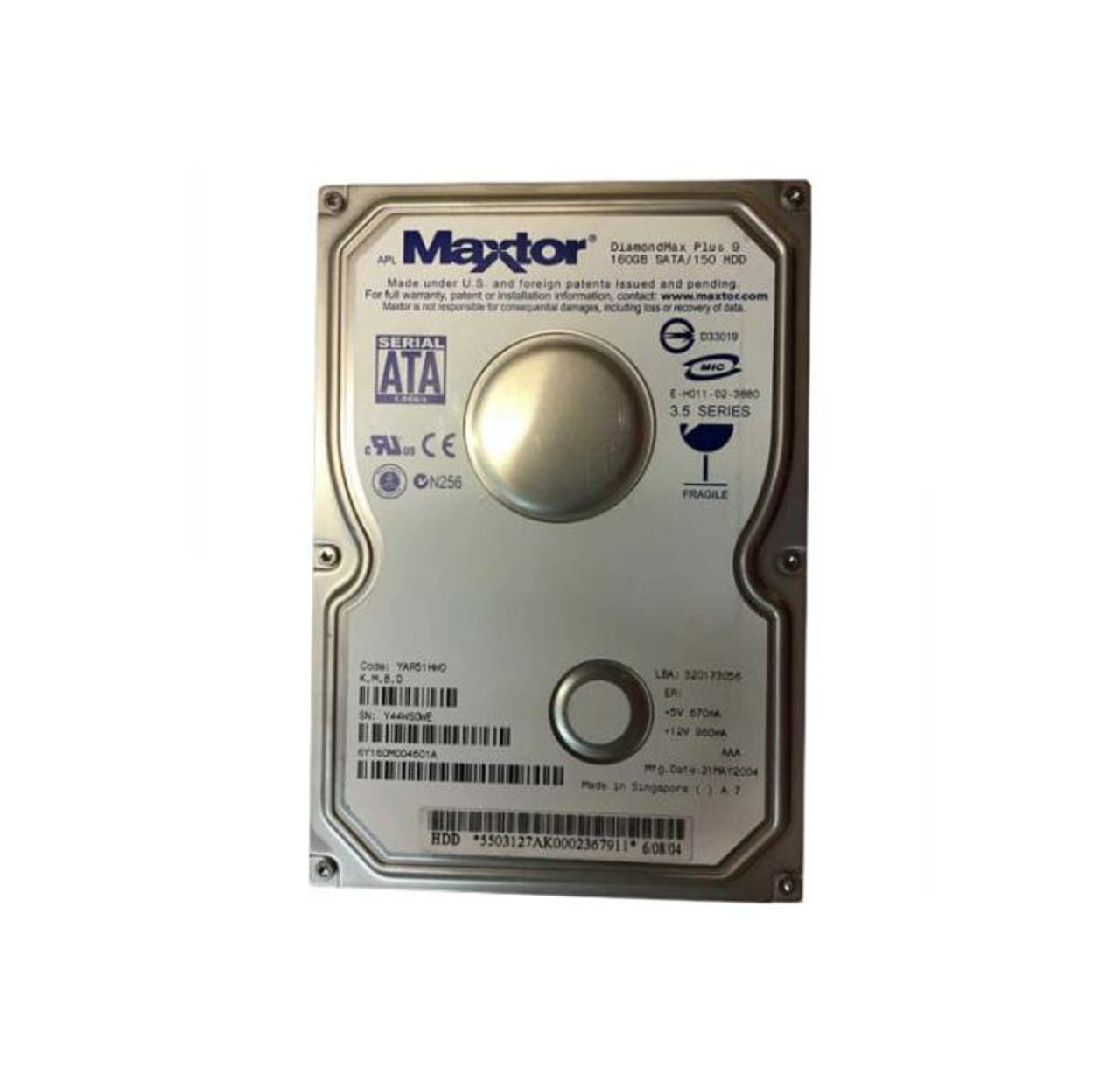 Maxtor DiamondMax Plus D740X 20GB Hard Drive 7200RPM 3.5 ATA-133 2MB Cache - Compatible with Servers