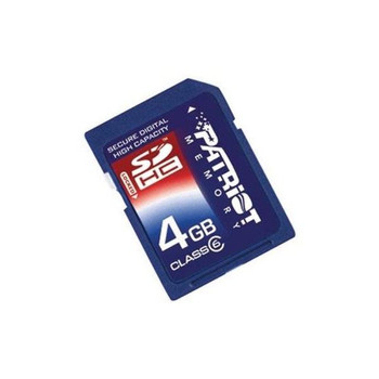 Patriot 4GB Class 6 SDHC Flash Memory Card for PSF4GSDHC6TW