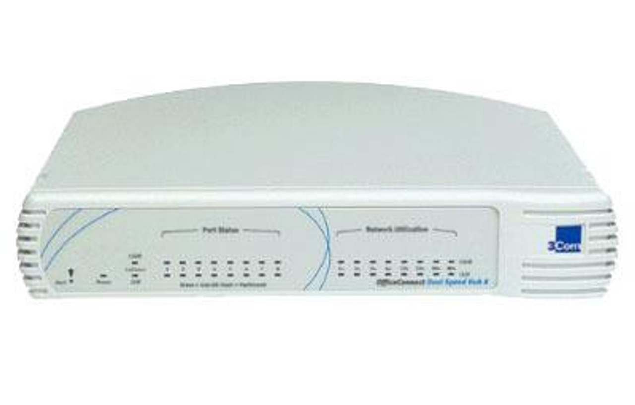 3COM 8-Port Dual Speed OfficeconNECt Ethernet Hub for Office Use