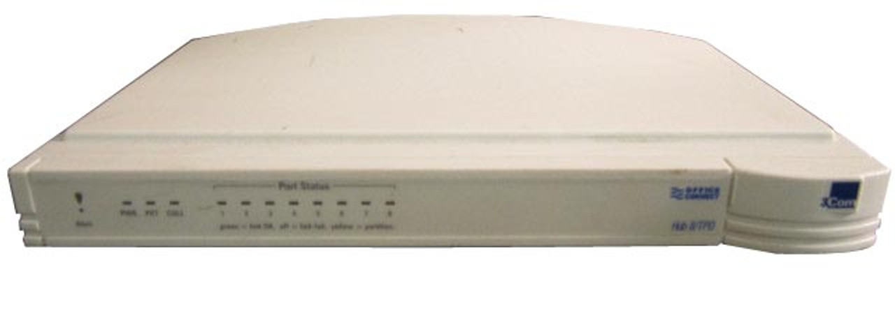 3COM OfficeconNECt Ethernet Hub 8, 8 Ethernet Ports, Compatible with Office Networks