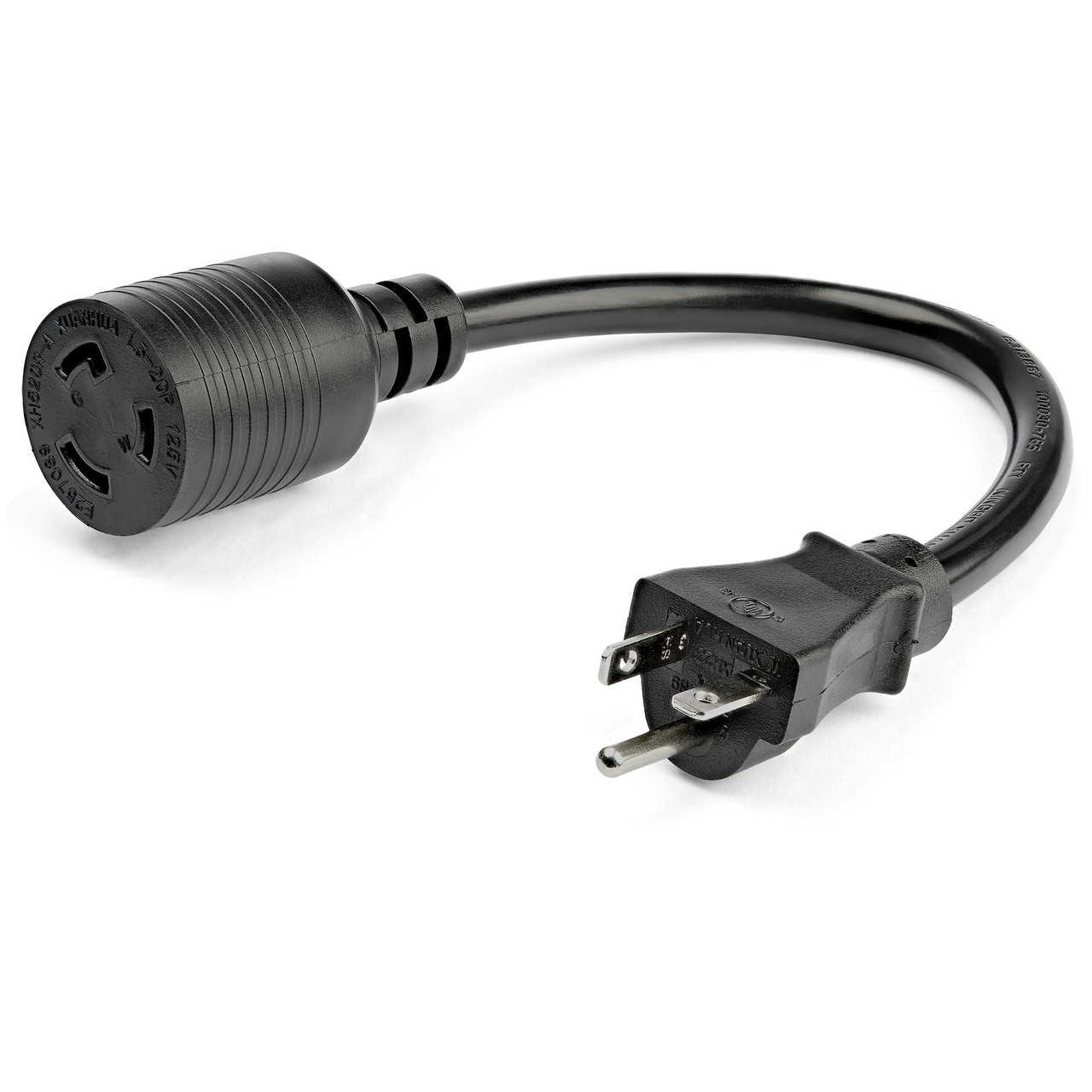 StarTech.com power cable in Black, 35.4 (0.9 m) length, NEMA L5-20P to NEMA L5-20R, compatible with PAC520PLR3 servers.