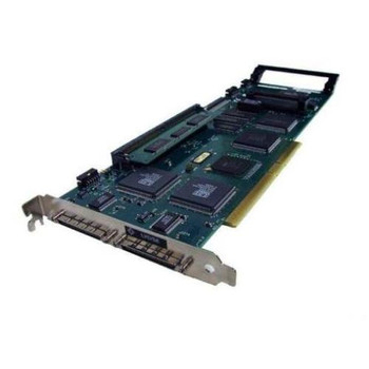 IBM ServeRAID-3HB Ultra2 SCSI RAID Controller for server rack installation.