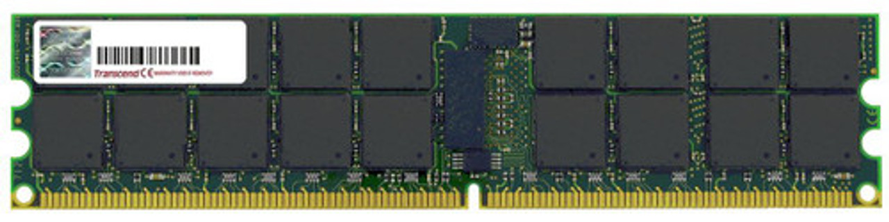 Transcend 512MB PC2-3200 DDR2-400MHz ECC Registered CL3 240-Pin DIMM Single Rank Memory Module mounted in a server rack