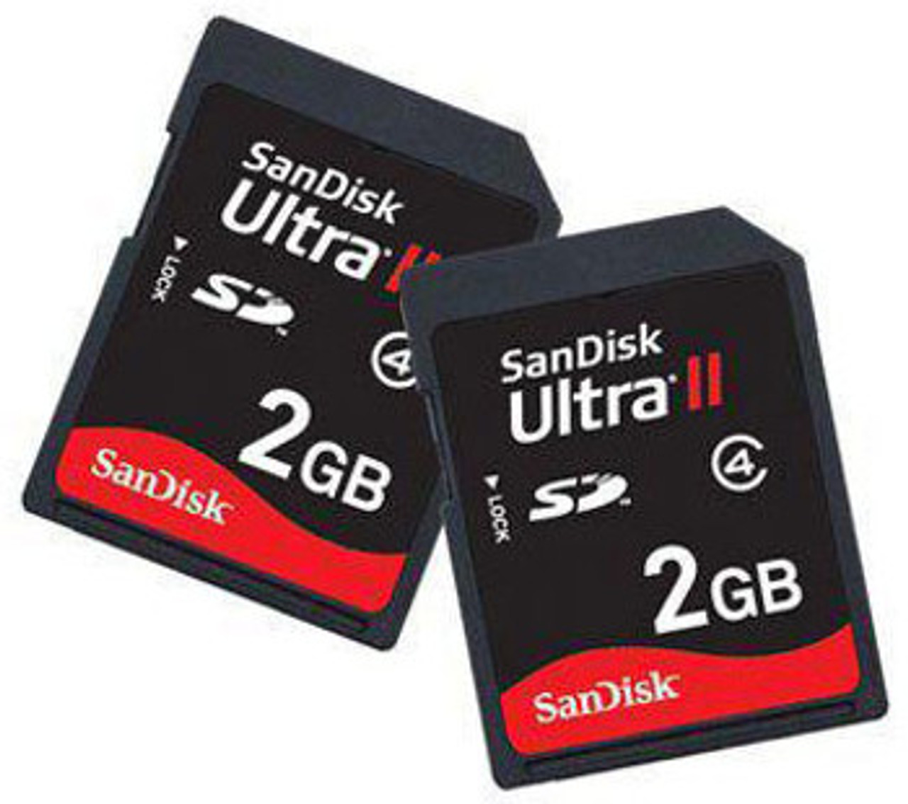 Sandisk 2Gb Ultra II SD Flash Memory Card 2-Pack for Secure Digital Cameras