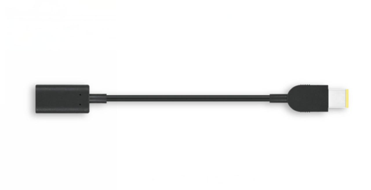 Lenovo USB-C Slim-tip Black USB Cable 0.709 for 4X90U45346 - Compatible with Lenovo devices