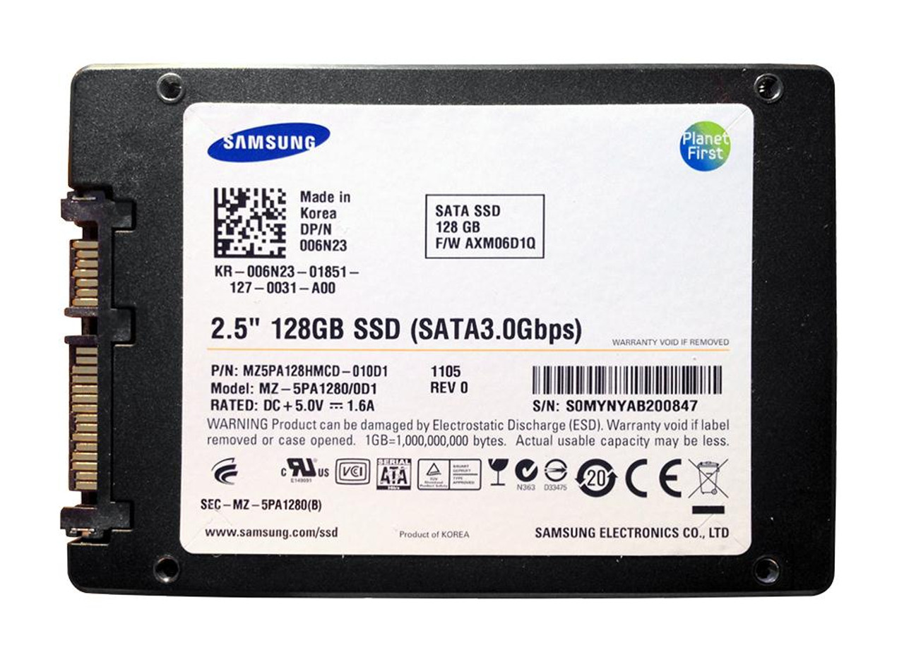 Samsung 470 Series 128Gb MLC SATA 3Gbps 2.5-Inch Internal Solid State Drive mounted in a server rack