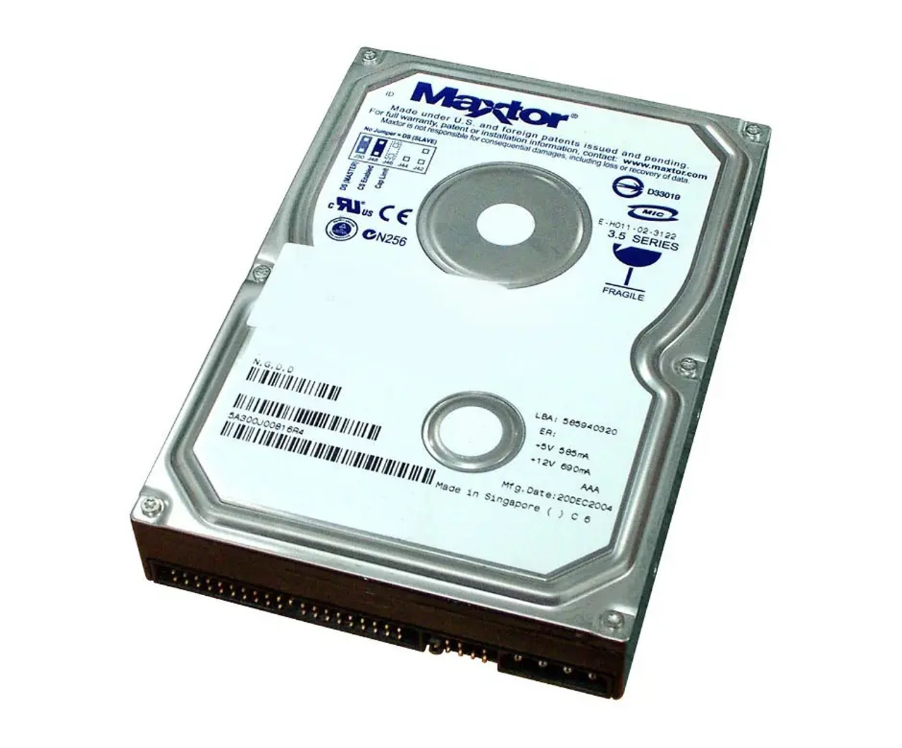 Maxtor DiamondMax 10 200GB SATA Hard Drive 7200RPM 8MB Cache 3.5 - Compatible with ProLiant DL360p Gen8 Servers