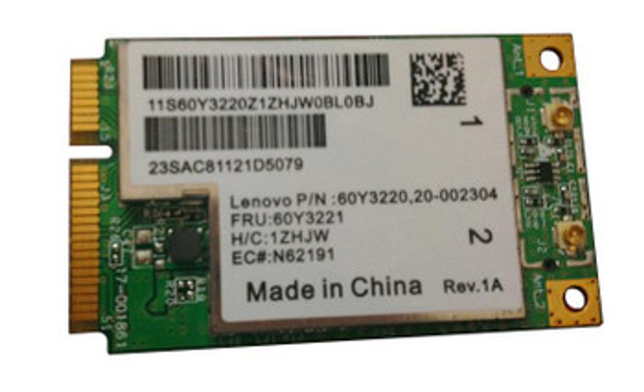 Lenovo 802.11A/B/G Wireless Network Card for Ideapad S10 - Compatible with Ideapad S10 - Part Number: 60Y3221-US-06